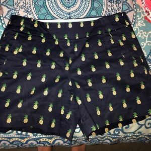 J Crew Pineapple Shorts